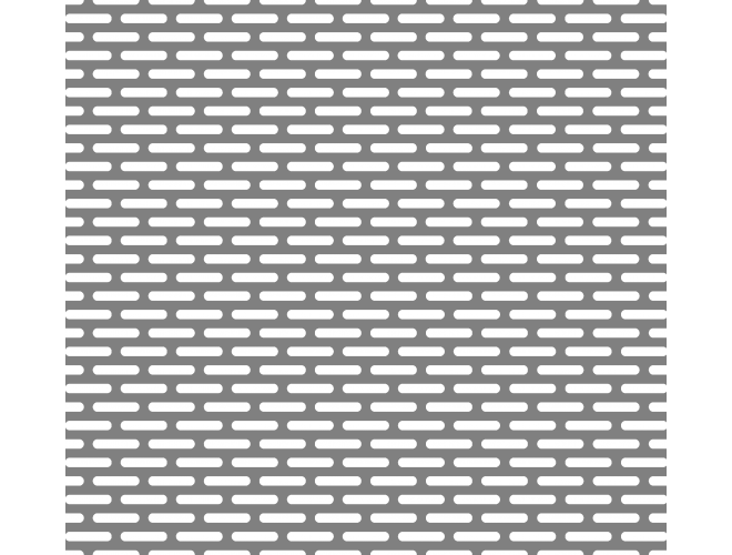 Aluminium Perforated Slots - GA PSS201 Mill (untreated) 40% open area