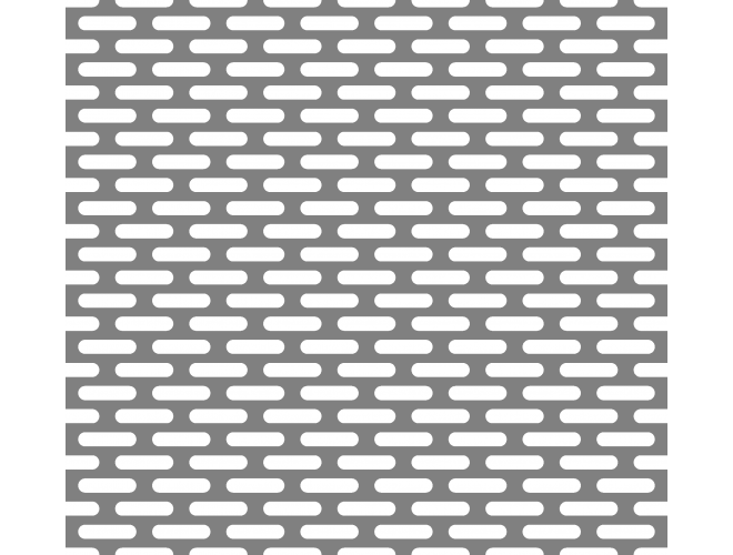 Aluminium Perforated Slots - GA PSS252 Mill (untreated) 44% open area