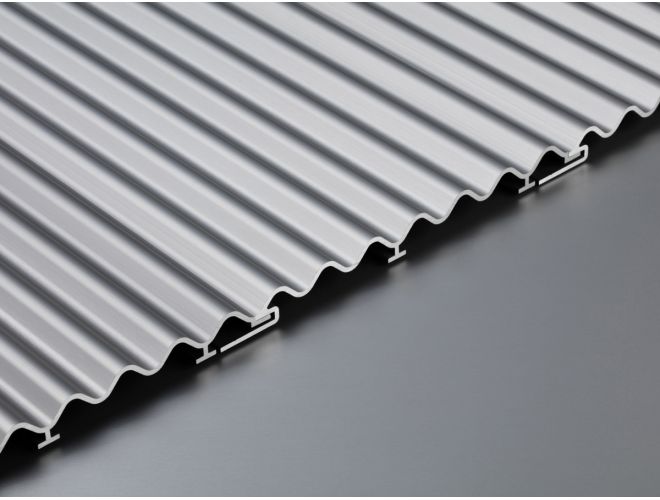 Corrugated Profile - GA CP78na (175mm x 2500mm) Natural Anodised
