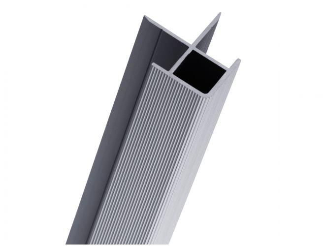 Wallboard Profile - External Corner for 13mm Gap - GA PTE1302 Natural Anodised