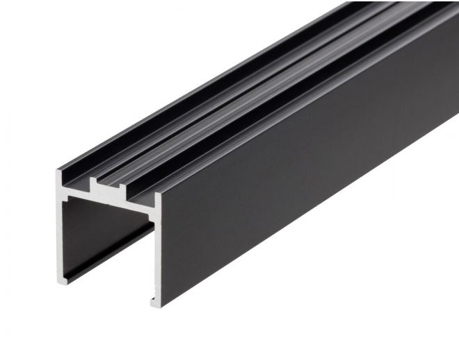 Glazing Channel - GA BA1031 Black Anodised