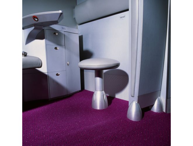 Textured Aluminium Sheet - used on Virgin Atlantic Plane Interior View 1