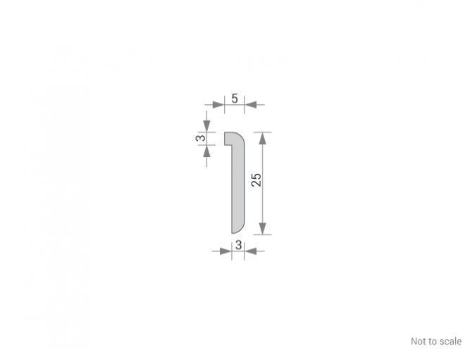 Aluminium Mouldings Cross Section GA 1371