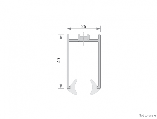 Aluminium Glazing Channel - Shuffle Glazing System