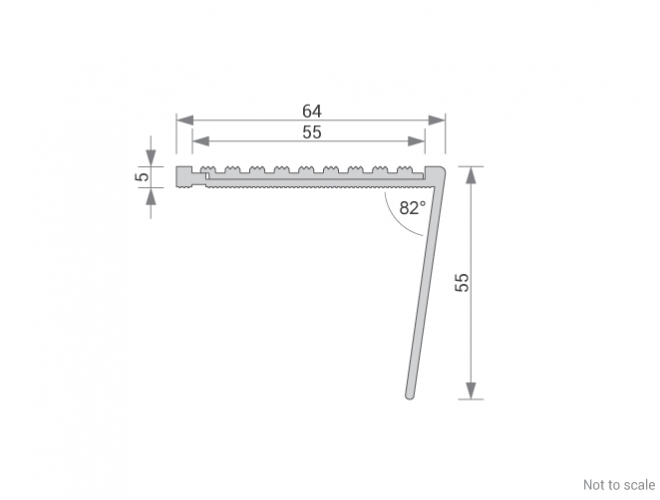 Stair Nosing Cross Section - GA 1408