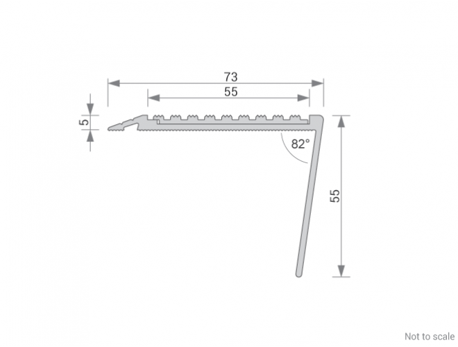 STair Nosing Cross Section - GA 1410