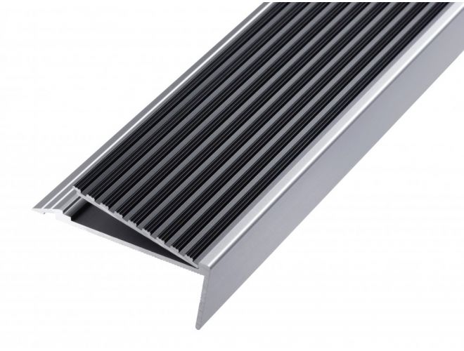 Stair Nosing - GA 1412bl Natural / Black Anodised