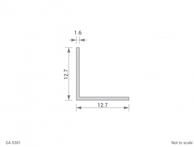 Aluminium Equal Angle Cross Section - GA 0301