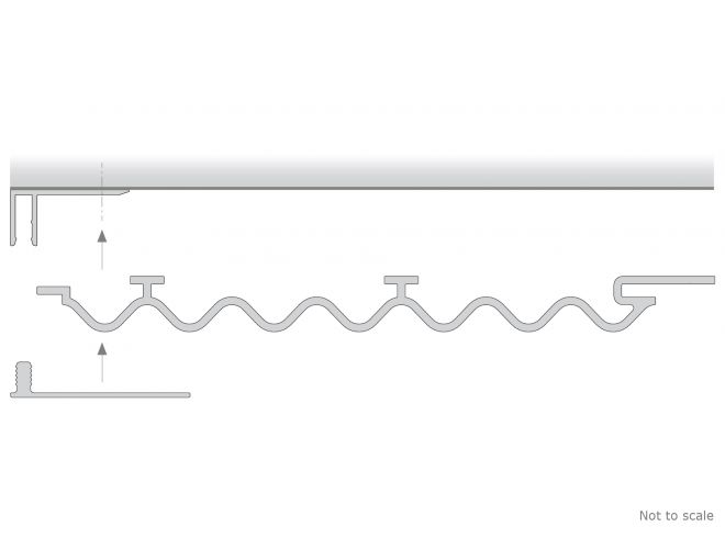 Corrugated Panelling - End Profile Exploded View