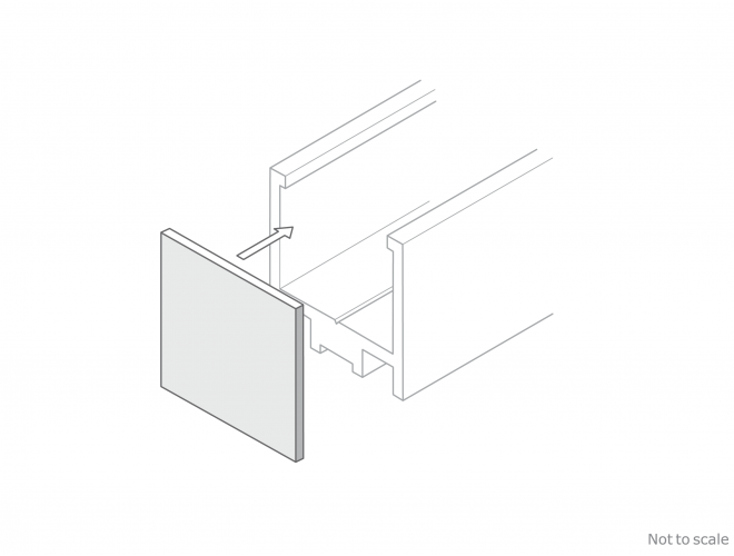 Glazing Channel End Cap - GA 1037