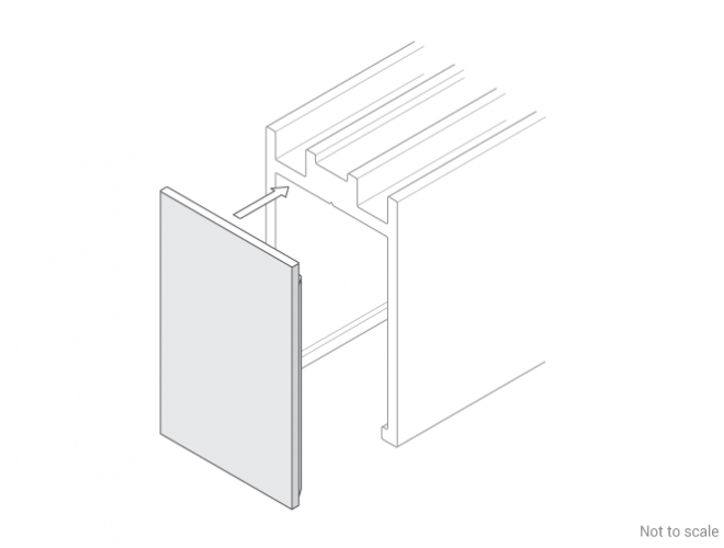 Glazing Channel End Cap - GA 1038