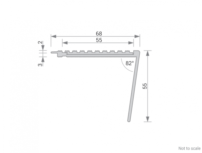 Stair Nosing Cross Section - GA 1406