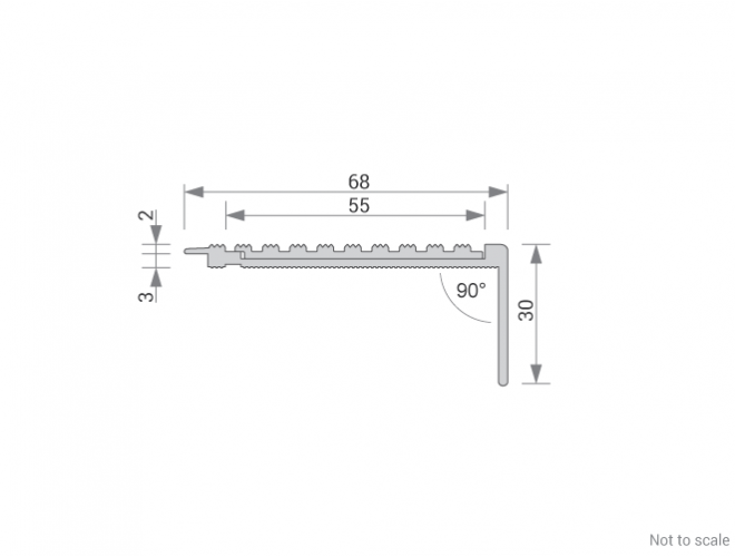 Stair Nosing Cross Section - GA 1401