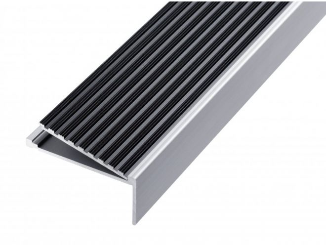 Stair Nosing - GA 1403bl Natural / Black Anodised