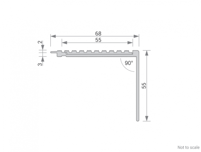 Stair Nosing Cross Section - GA 1407