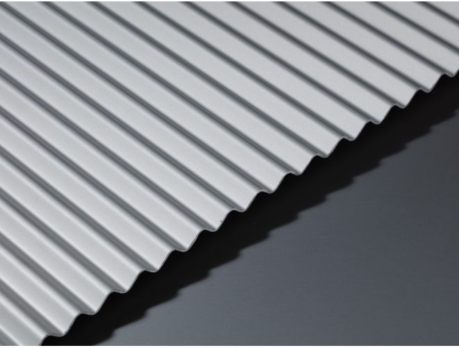 Corrugated Aluminium Sheet - GA AA35 Natural Anodised