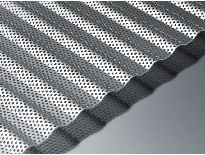 Corrugated Aluminium Sheet - GA PAACP20 Natural Anodised