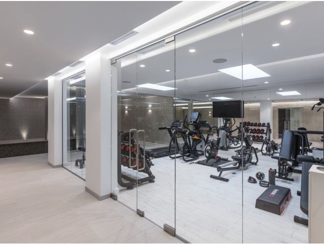 Glazing Channel Used in Private Gym (View 1)