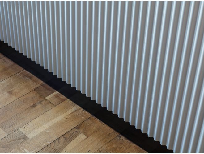 ‘Simplicity’ Corrugated Panel System – Natural Anodised Finish (v1)
