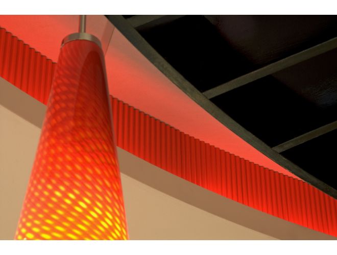 Low Profile Corrugated Sheet Cladding (Powder Coated Red) - GA AA22 View 3