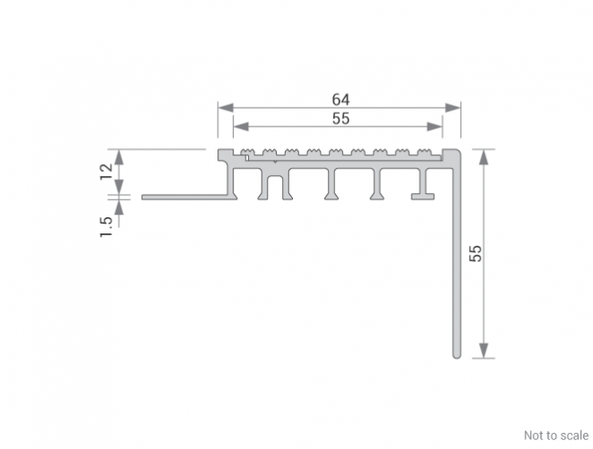 Stair Nosing Cross Section - GA 1451