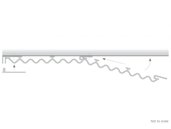 Corrugated Extruded Profile - GA CP78 Fixing Detail