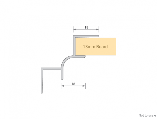 Wallboard Profile - Internal Corner for 13mm bpard - GA PLT1304