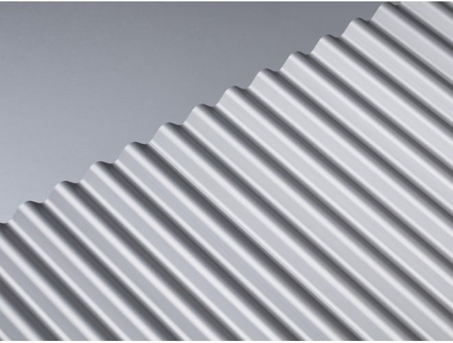 Corrugated Profile - GA CP78na (3000mm) Natural Anodised View 2