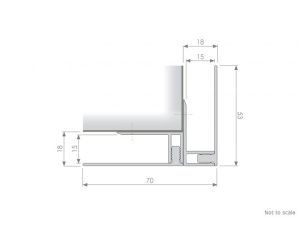 Aluminium Corrugated Panel System External Corner