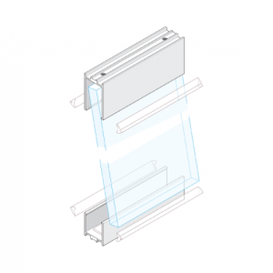 GA 1030 / ALUMINIUM GLAZING CHANNEL