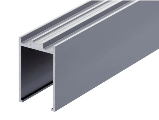 40mm aluminium glazing channel for 10/12mm glass - GA SA1030