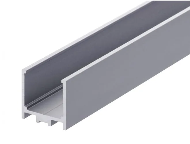 25mm aluminium glazing channel for 10/12mm glass - GA 1031