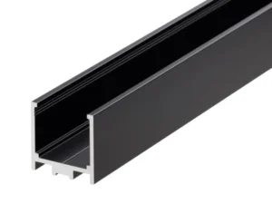 GA BA1031 black anodised 25mm aluminium glazing channel for 10/12mm glass