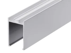 GA PCW1030 white powder coated 40mm aluminium glazing channel for 10/12mm glass
