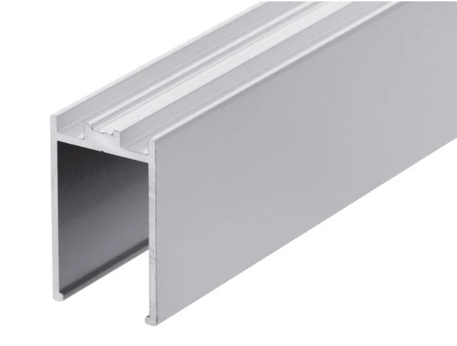 GA PCW1030 white powder coated 40mm aluminium glazing channel for 10/12mm glass
