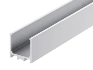 GA PCW1031 white powder coated 25mm aluminium glazing channel for 10/12mm glass