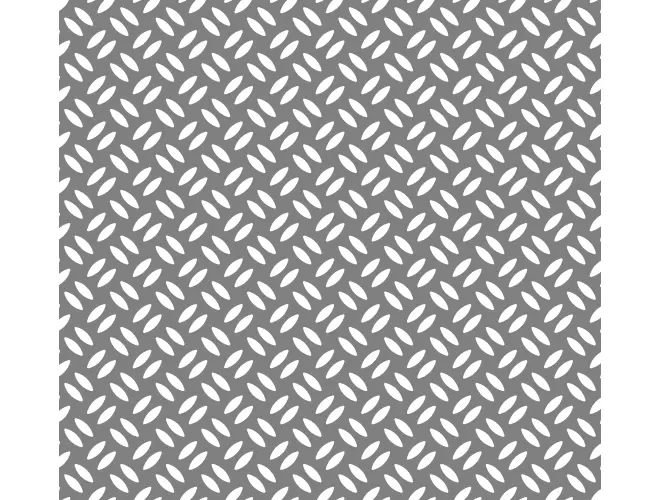 Decorative Perforated Aluminium Sheet – Grain Effect – 12.0 x 5.0mm Holes, 29% Open Area