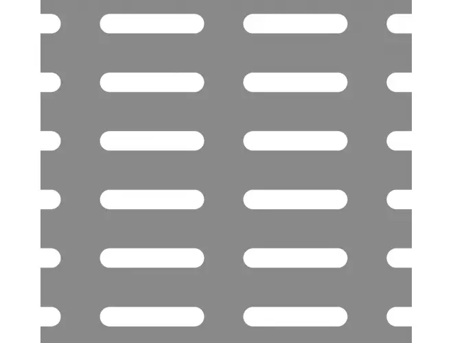 Slotted Perforated Aluminium Sheet – 80.0 x 15.0mm Holes, 44% Open Area