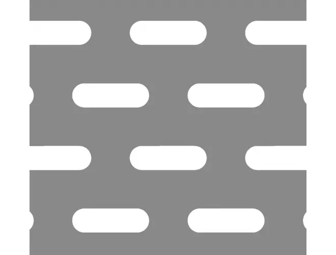 Slotted Perforated Aluminium Sheet – 80.0 x 25.0mm Holes, 24% Open Area