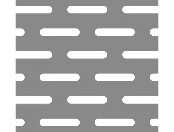 Slotted Perforated Aluminium Sheet – 80.0 x 15.0mm Holes, 23% Open Area