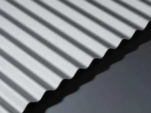 GA AA22 anodised corrugated aluminium sheet with 8mm high wavy top profile