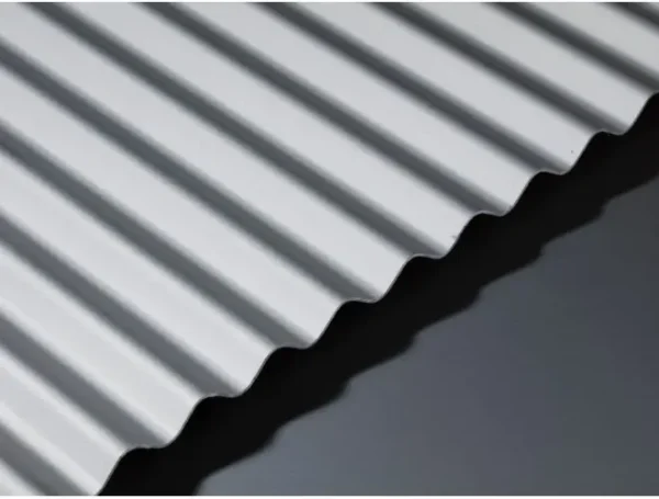 GA AA22 anodised corrugated aluminium sheet with 8mm high wavy top profile