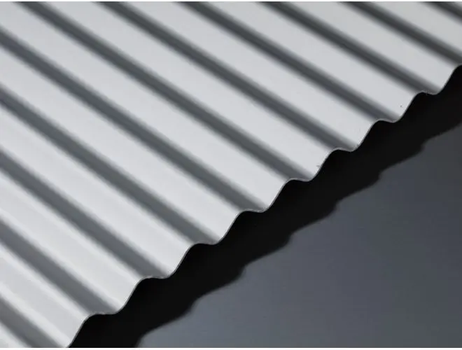 GA AA22 anodised corrugated aluminium sheet with 8mm high wavy top profile