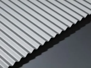 GA AA35 anodised corrugated aluminium sheet with 6mm high wavy top profile