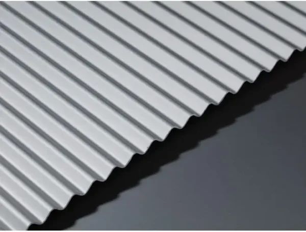 GA AA35 anodised corrugated aluminium sheet with 6mm high wavy top profile