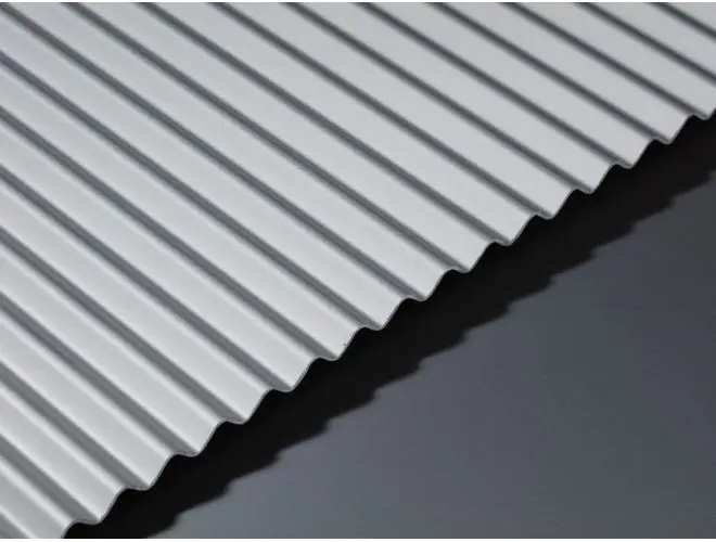 GA AA35 anodised corrugated aluminium sheet with 6mm high wavy top profile