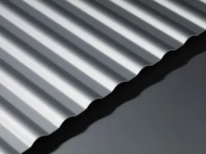 GA AACP20 anodised corrugated aluminium sheet with 5mm high curvy top profile
