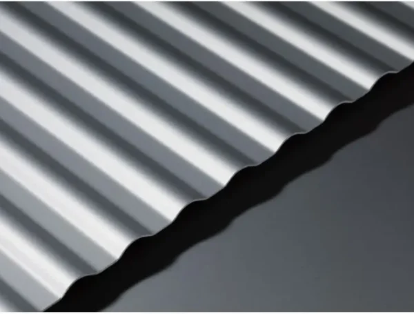 GA AACP20 anodised corrugated aluminium sheet with 5mm high curvy top profile