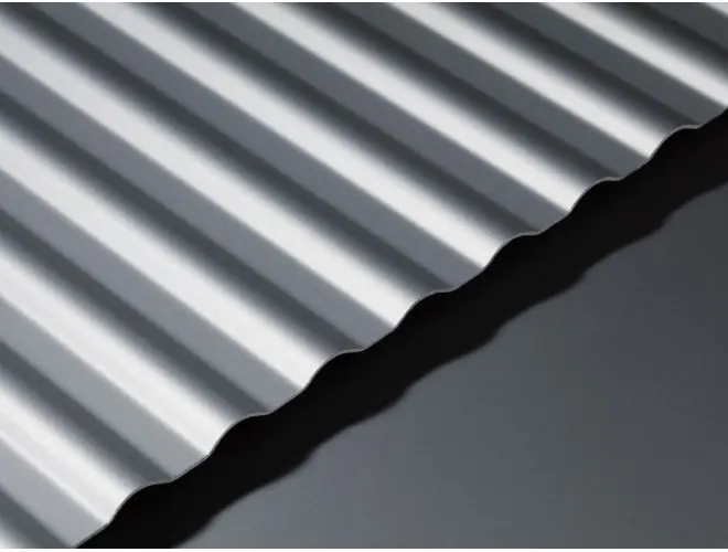 GA AACP20 anodised corrugated aluminium sheet with 5mm high curvy top profile