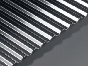 GA MF21 mill finish corrugated aluminium sheet with 6mm high flat top profile